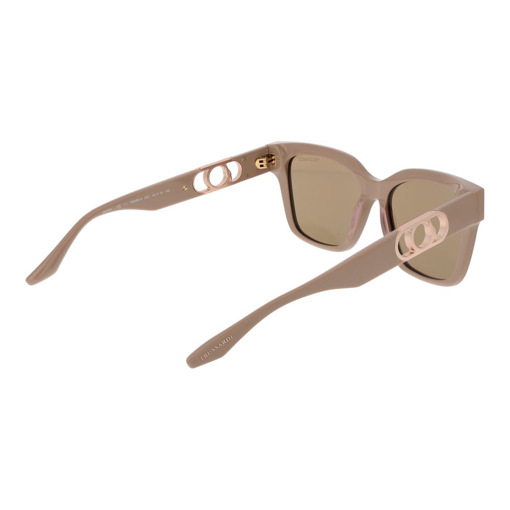 Trussardi Beige Acetate Sunglasses