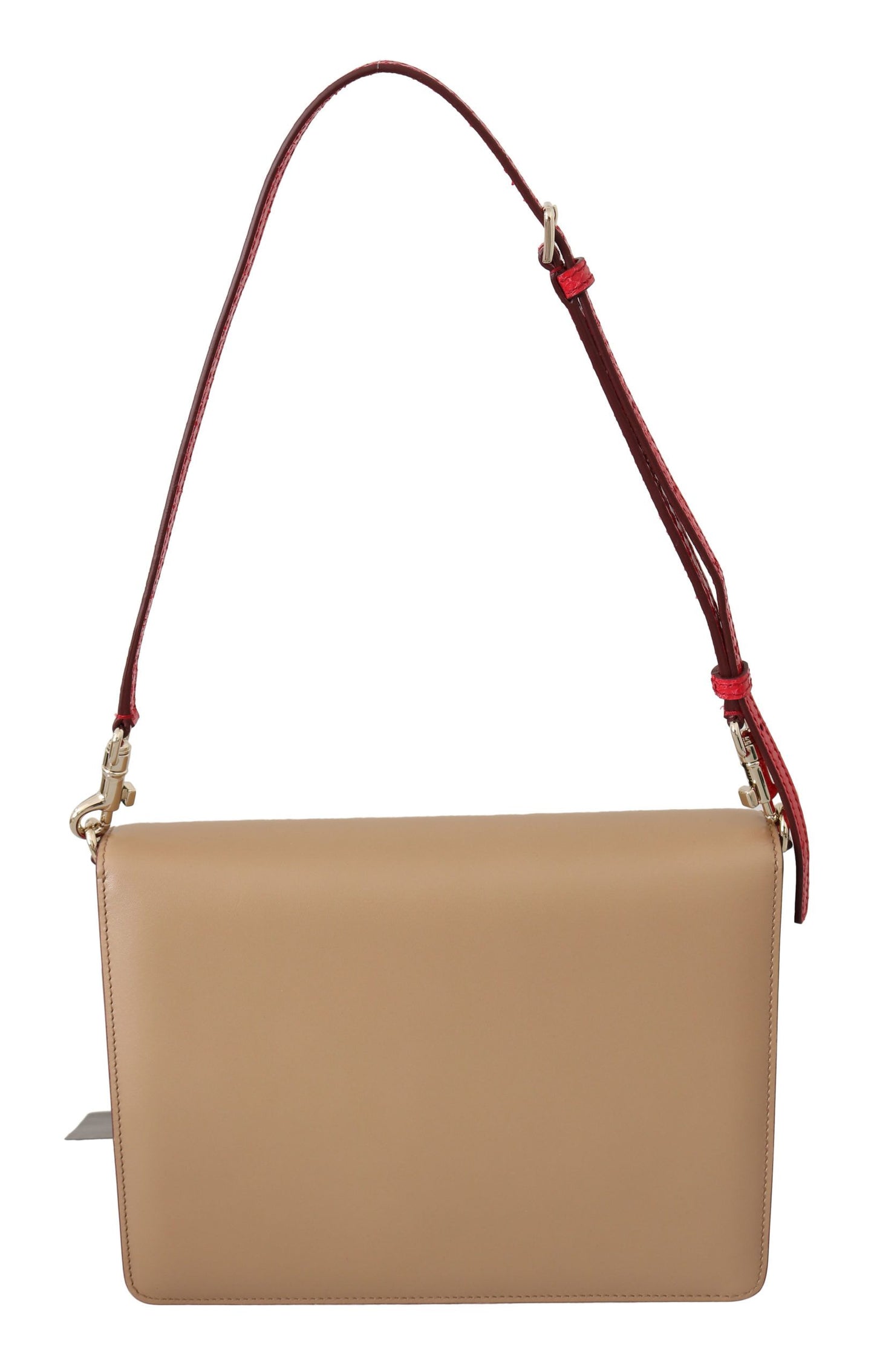 Sac à bandoulière Dolce & Gabbana en cuir violet beige rouge