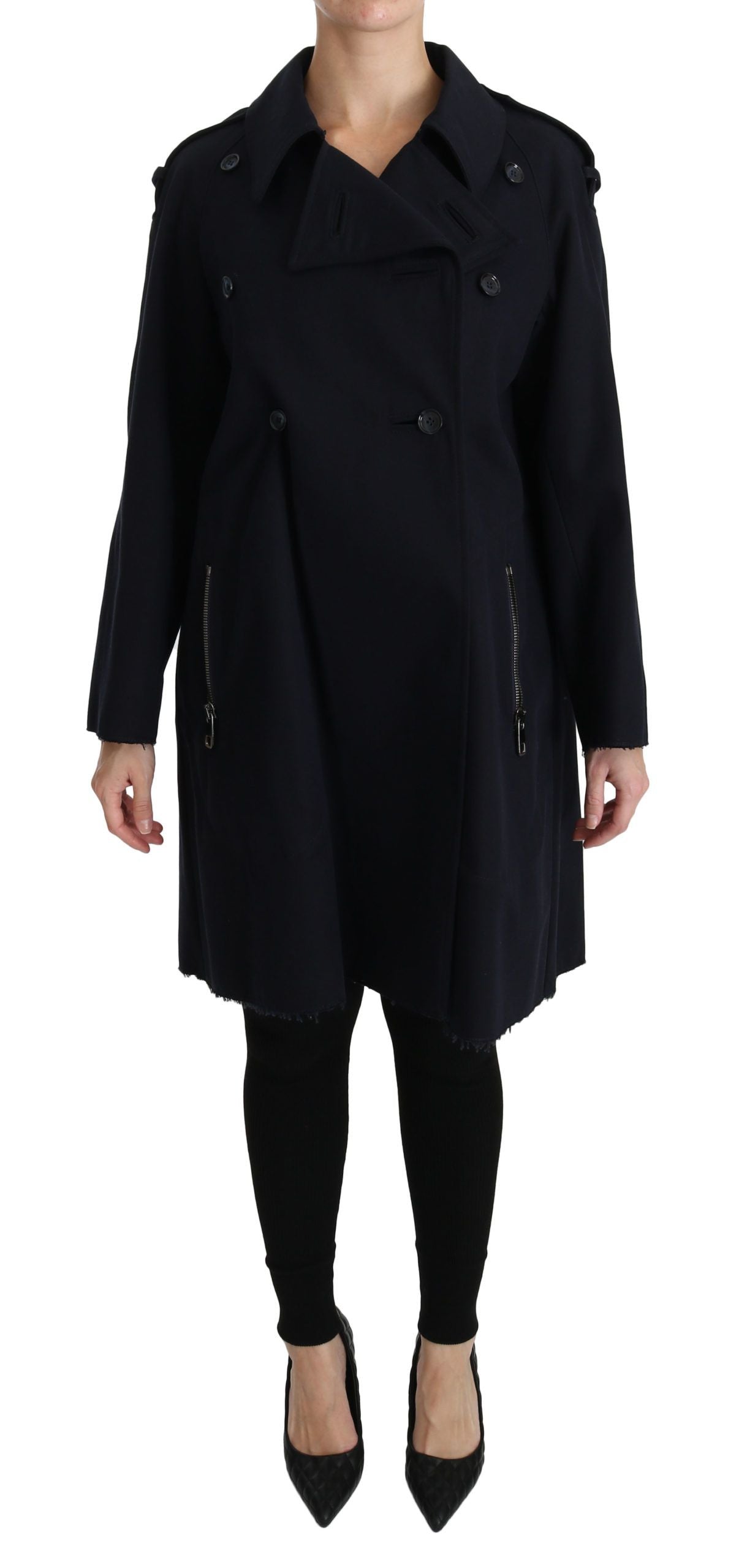 Manteau Dolce & Gabbana en coton bleu pour femme