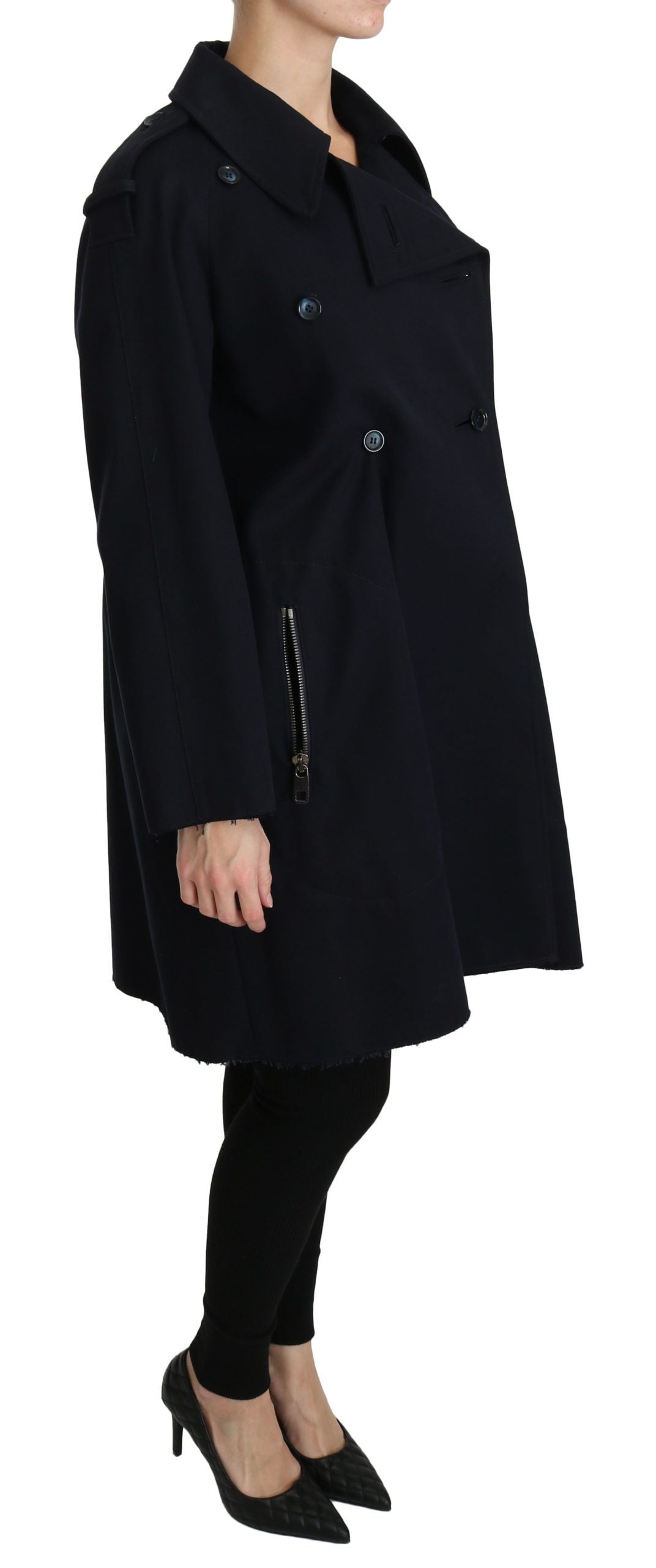 Manteau Dolce & Gabbana en coton bleu pour femme