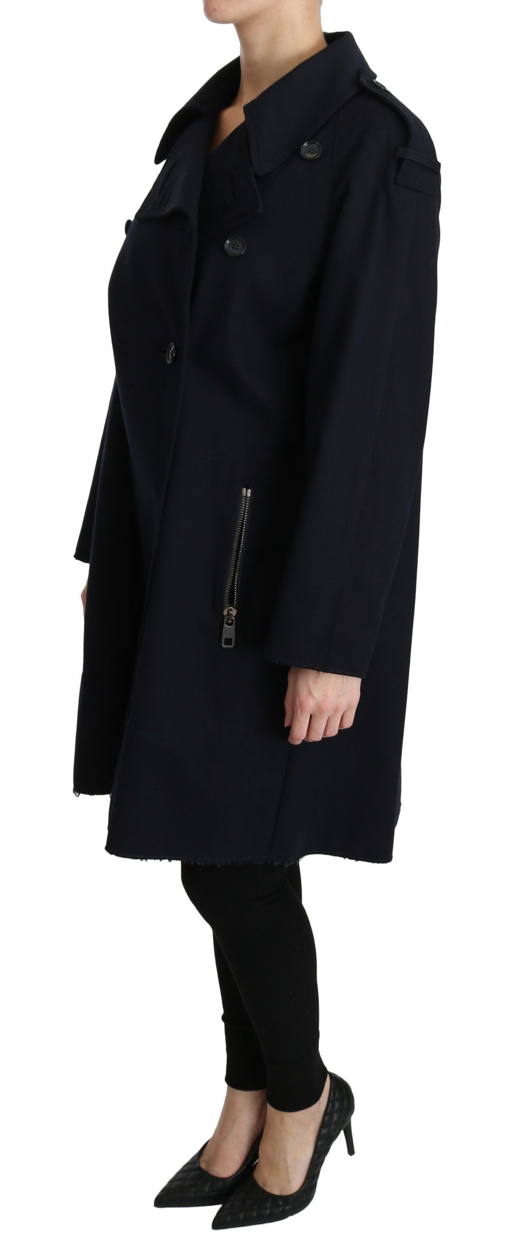Manteau Dolce & Gabbana en coton bleu pour femme
