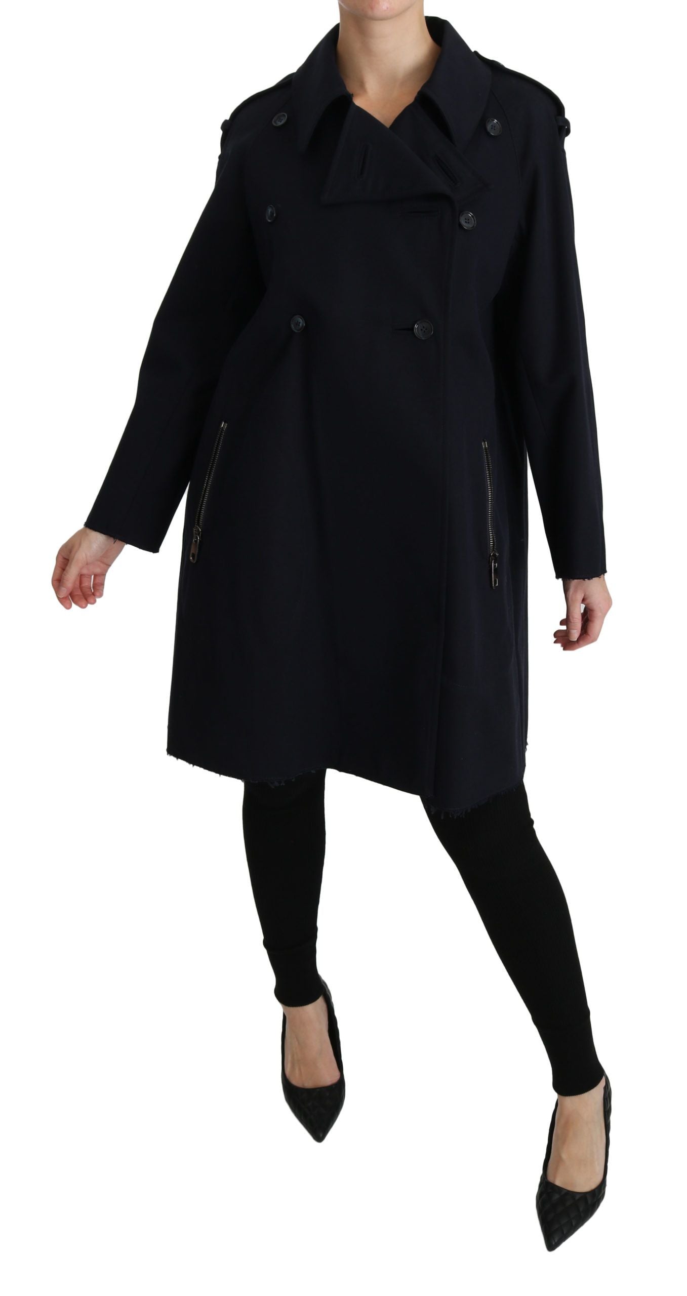 Manteau Dolce & Gabbana en coton bleu pour femme