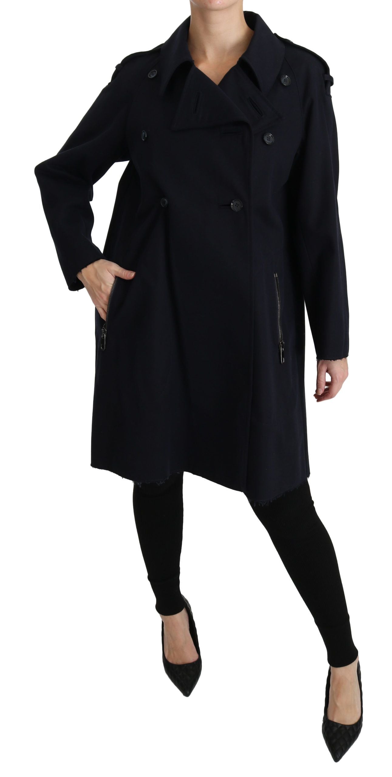 Manteau Dolce & Gabbana en coton bleu pour femme