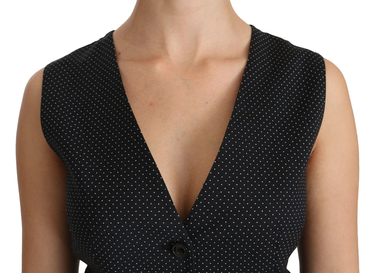 Dolce & Gabbana Gilet noir à pois