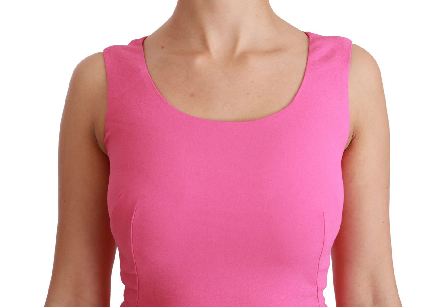 Robe courte moulante fourreau extensible rose Dolce & Gabbana