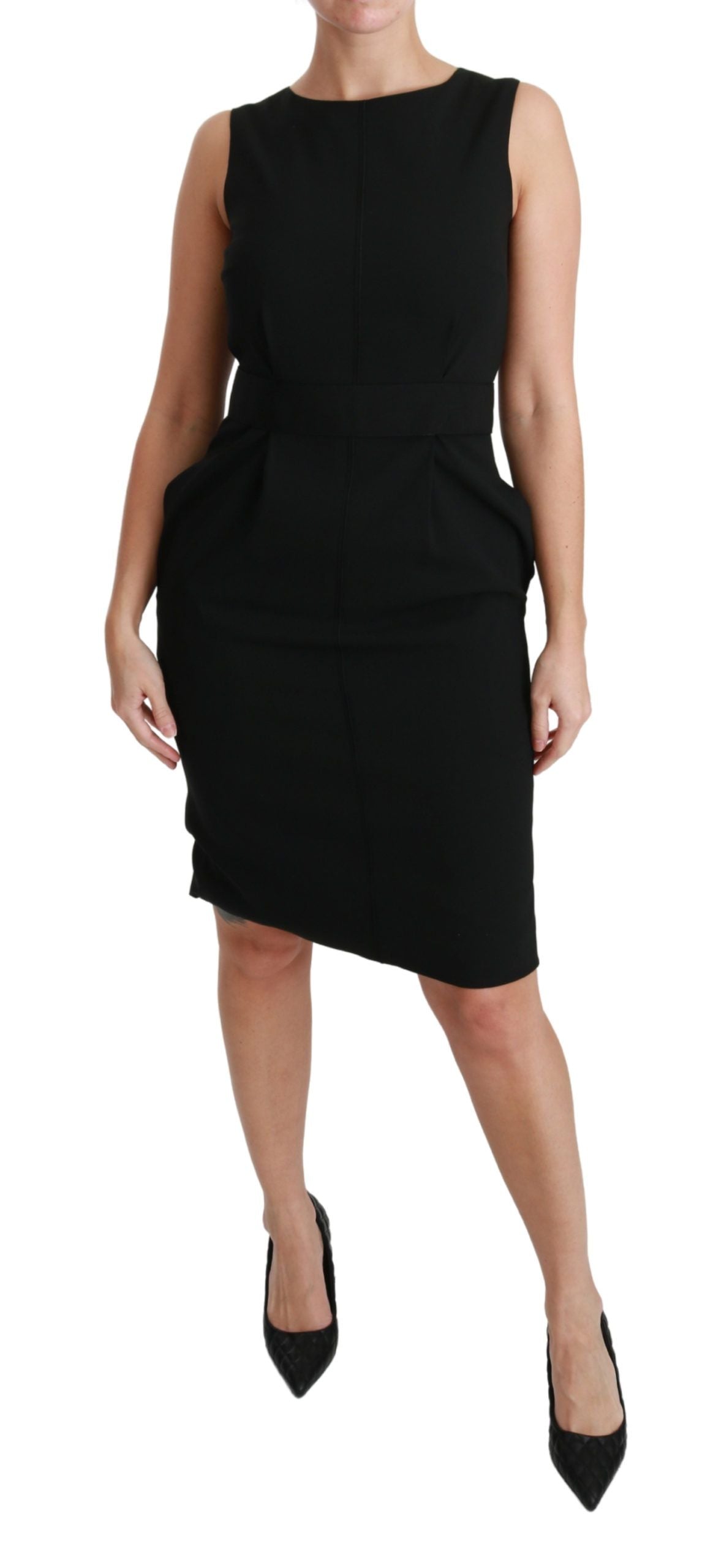 Robe fourreau noire extensible de soirée Dolce & Gabbana
