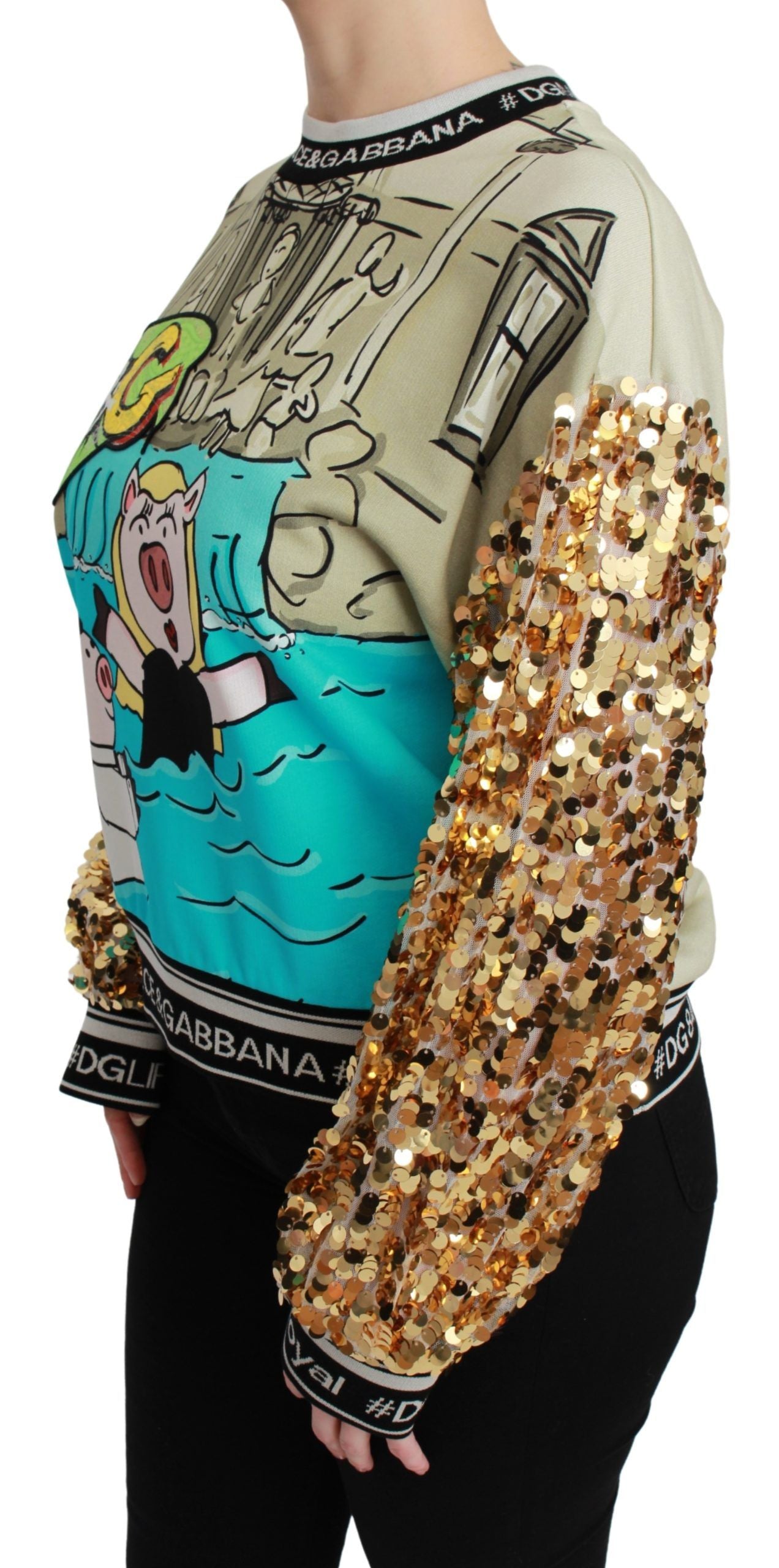 Pull à paillettes Dolce & Gabbana Année du Cochon