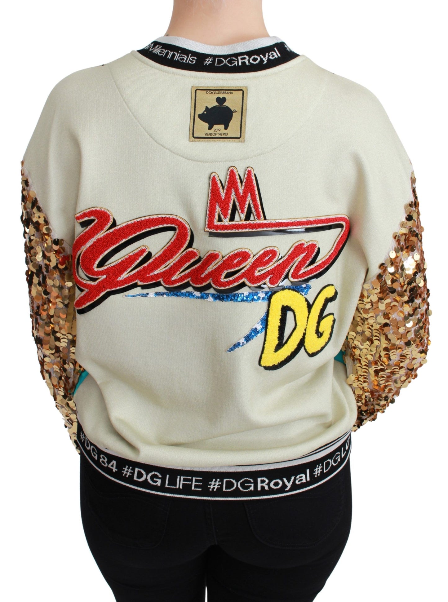 Pull à paillettes Dolce & Gabbana Année du Cochon