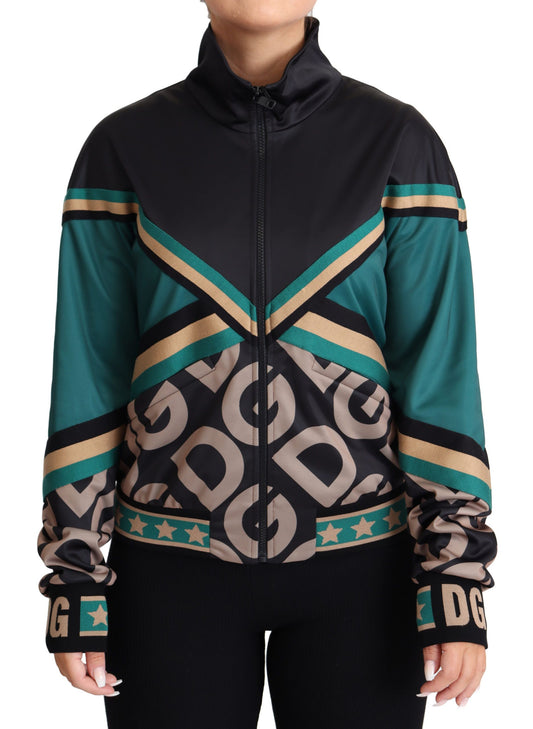 Veste bomber multicolore Dolce & Gabbana avec logo DG Mania
