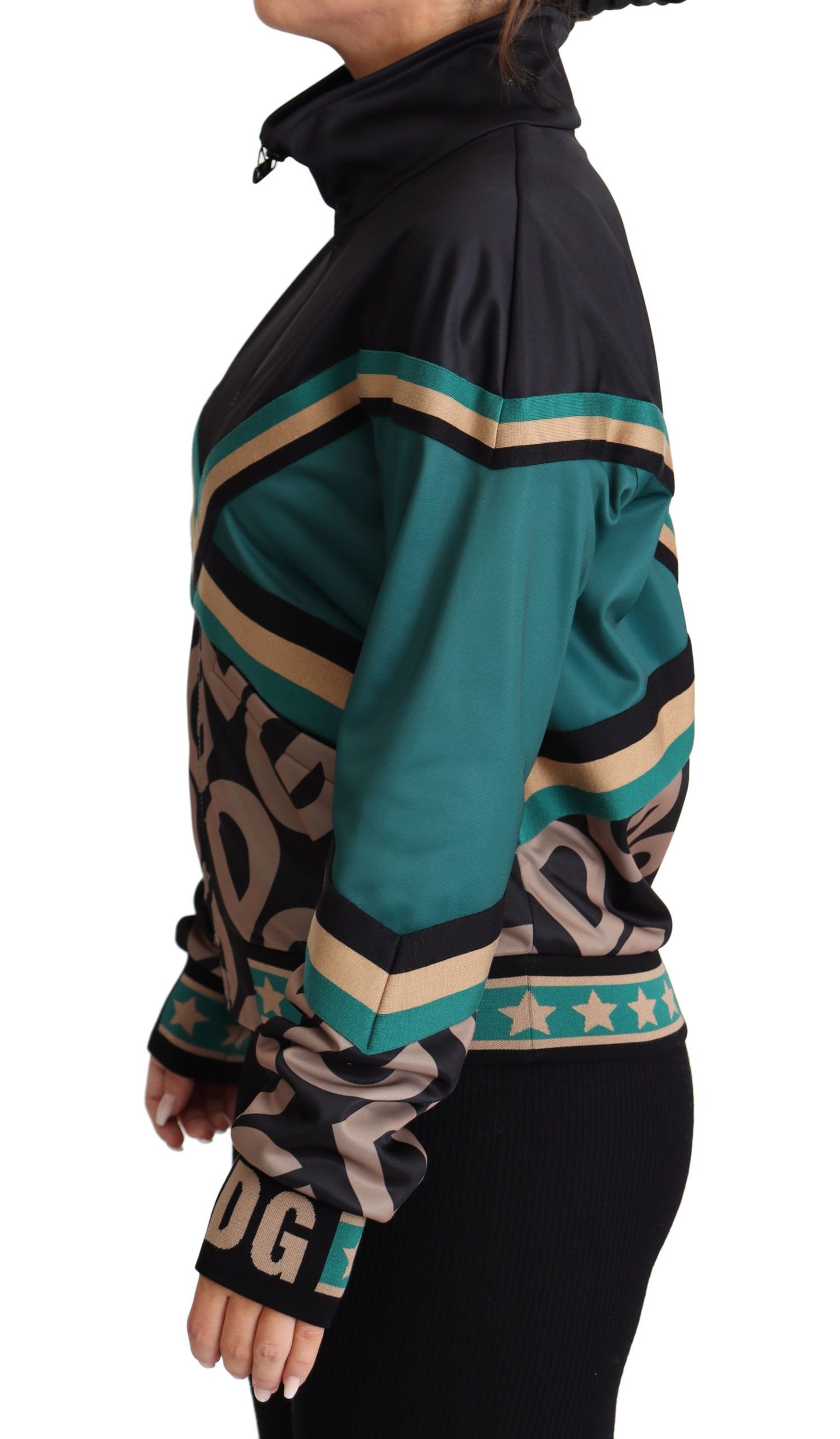 Veste bomber multicolore Dolce & Gabbana avec logo DG Mania