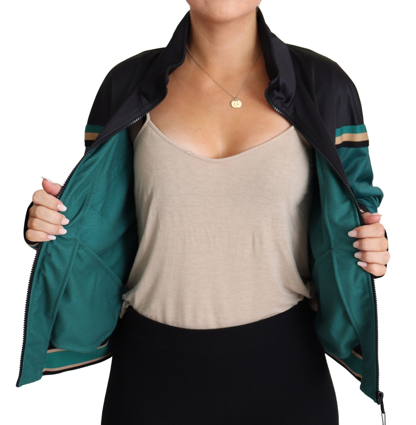 Veste bomber multicolore Dolce & Gabbana avec logo DG Mania