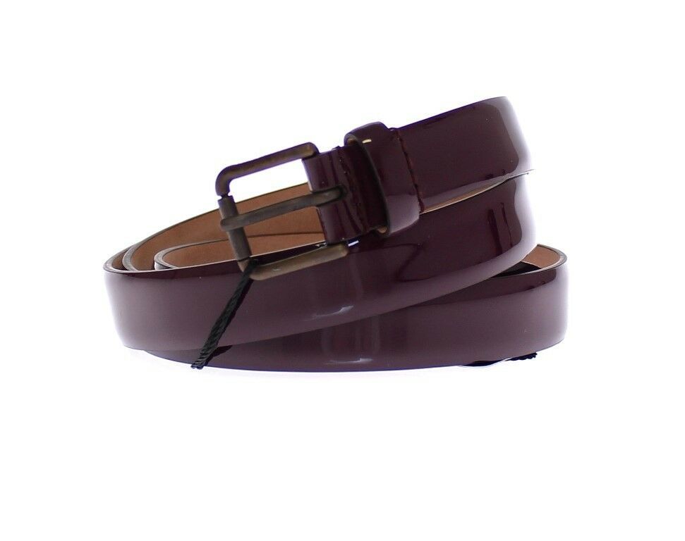 Dolce & Gabbana Ceinture à logo en cuir violet Ceinture Gürtel