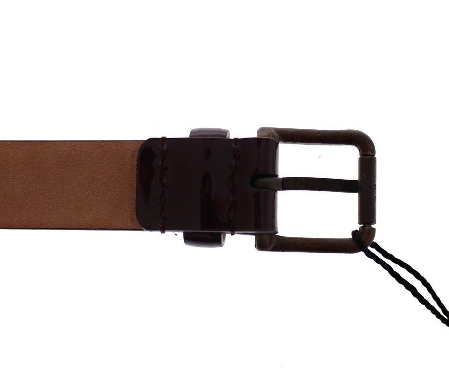 Dolce & Gabbana Ceinture à logo en cuir violet Ceinture Gürtel