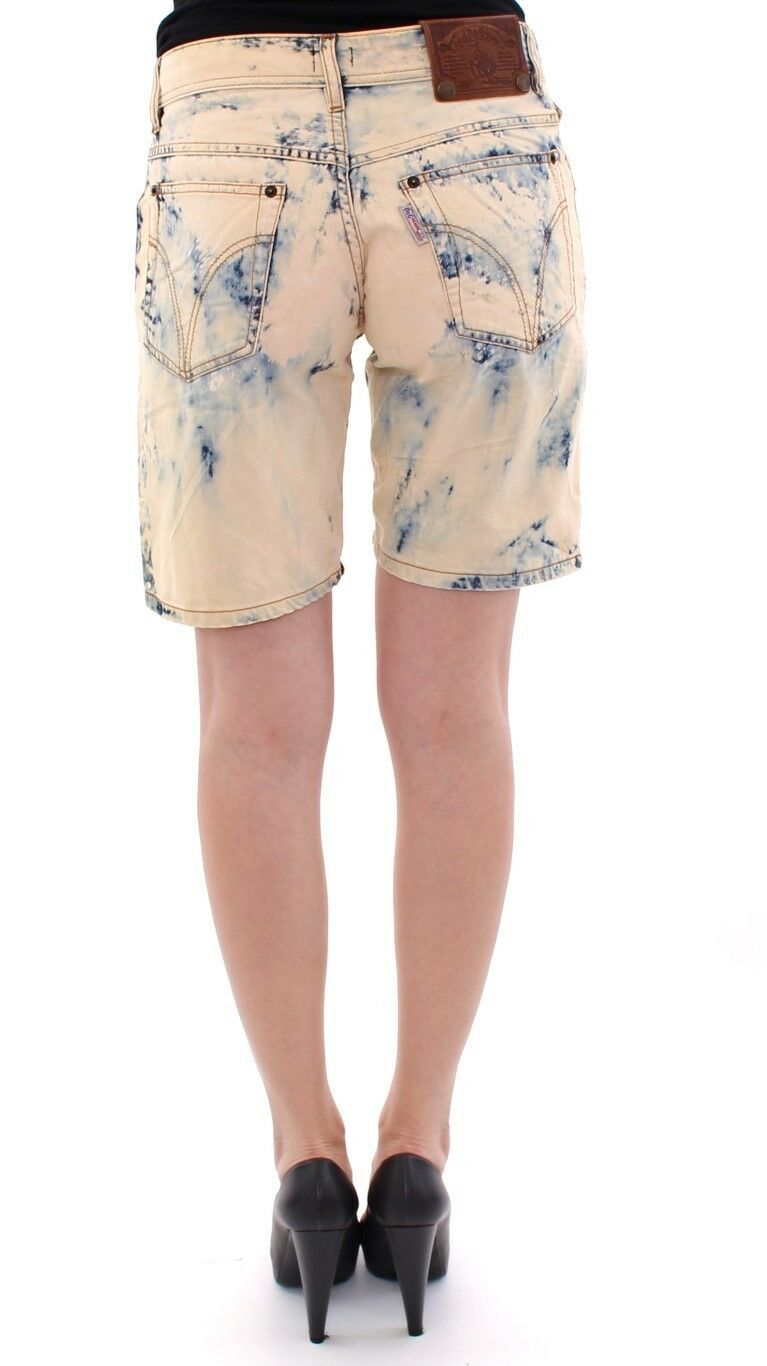 Pantalon short en jean délavé en coton bleu Dolce & Gabbana