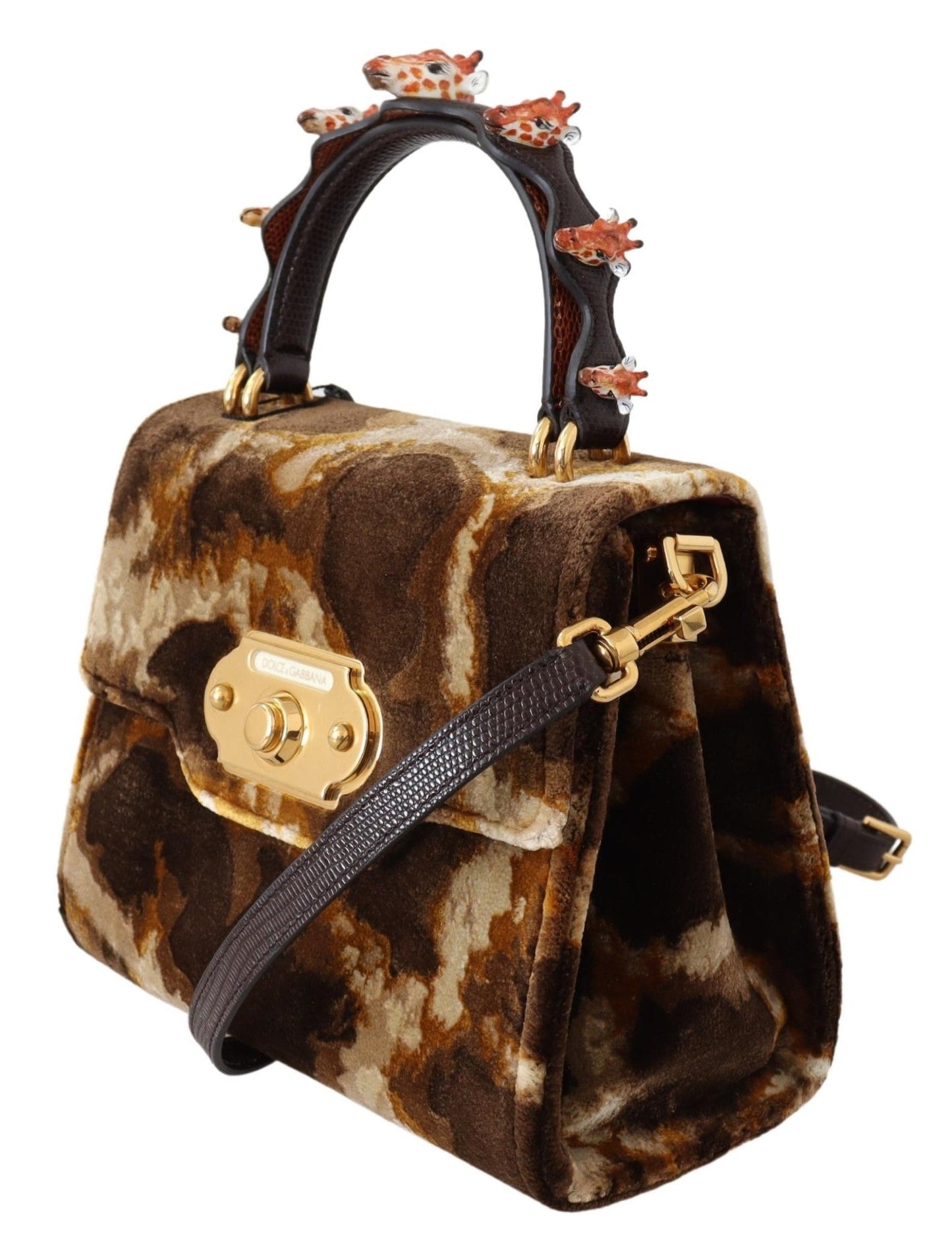 Sac à main bandoulière Dolce & Gabbana marron girafe Sacs WELCOME Purse