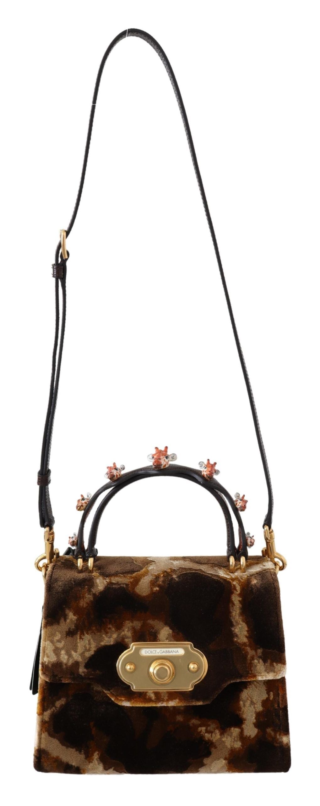 Sac à main bandoulière Dolce & Gabbana marron girafe Sacs WELCOME Purse