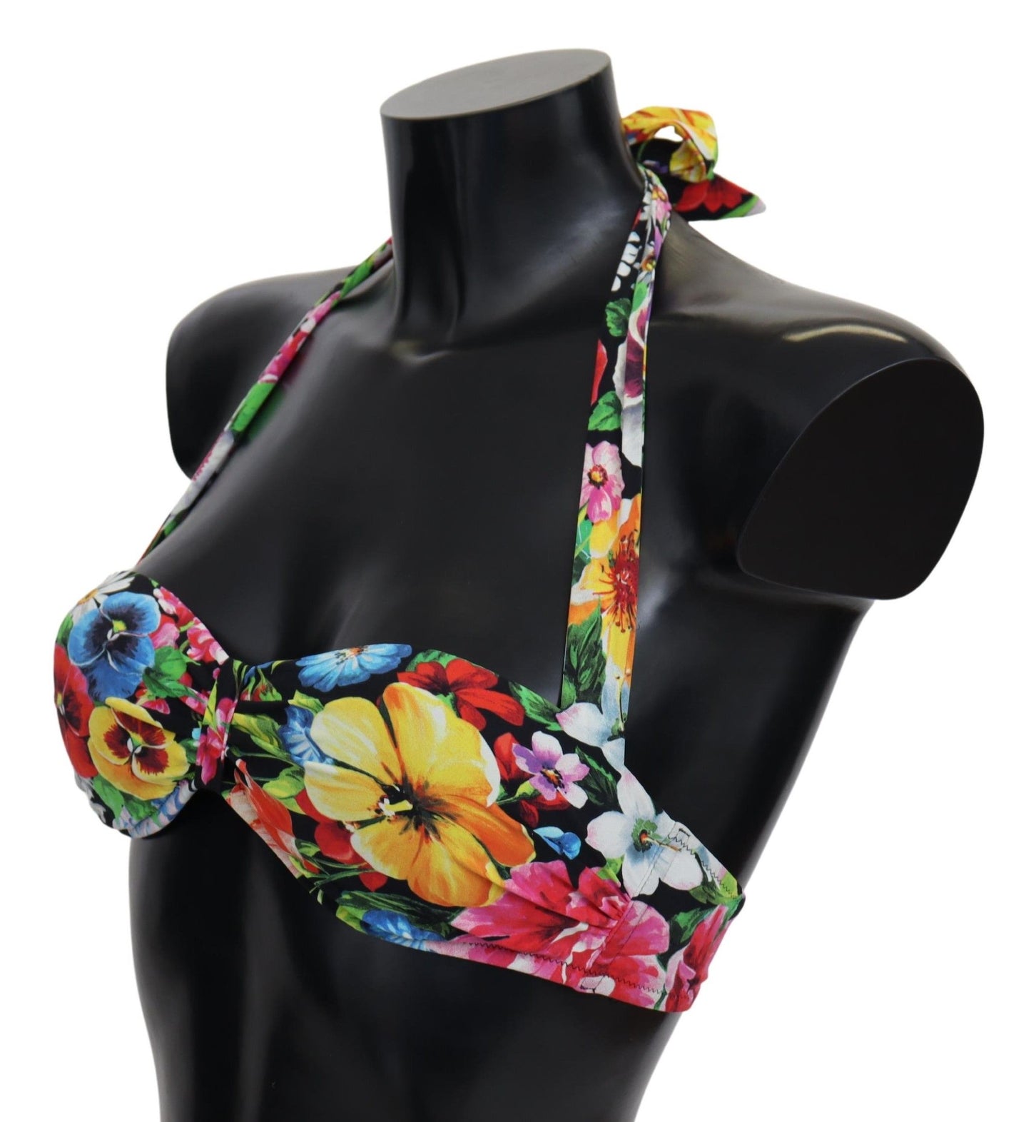 Hauts de bikini à imprimé floral multicolore Dolce & Gabbana