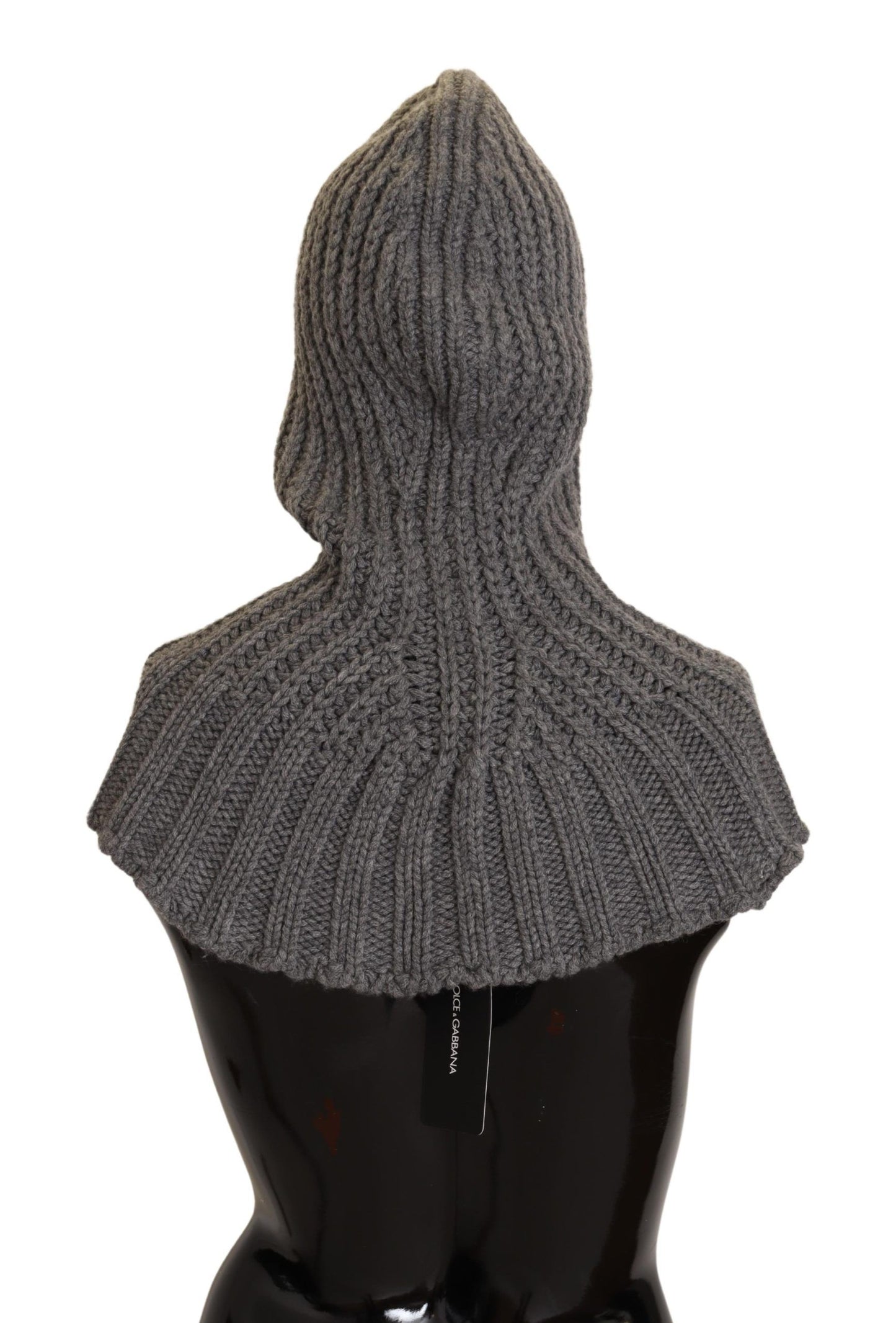 Écharpe en tricot 100 % cachemire gris Dolce & Gabbana, taille unique