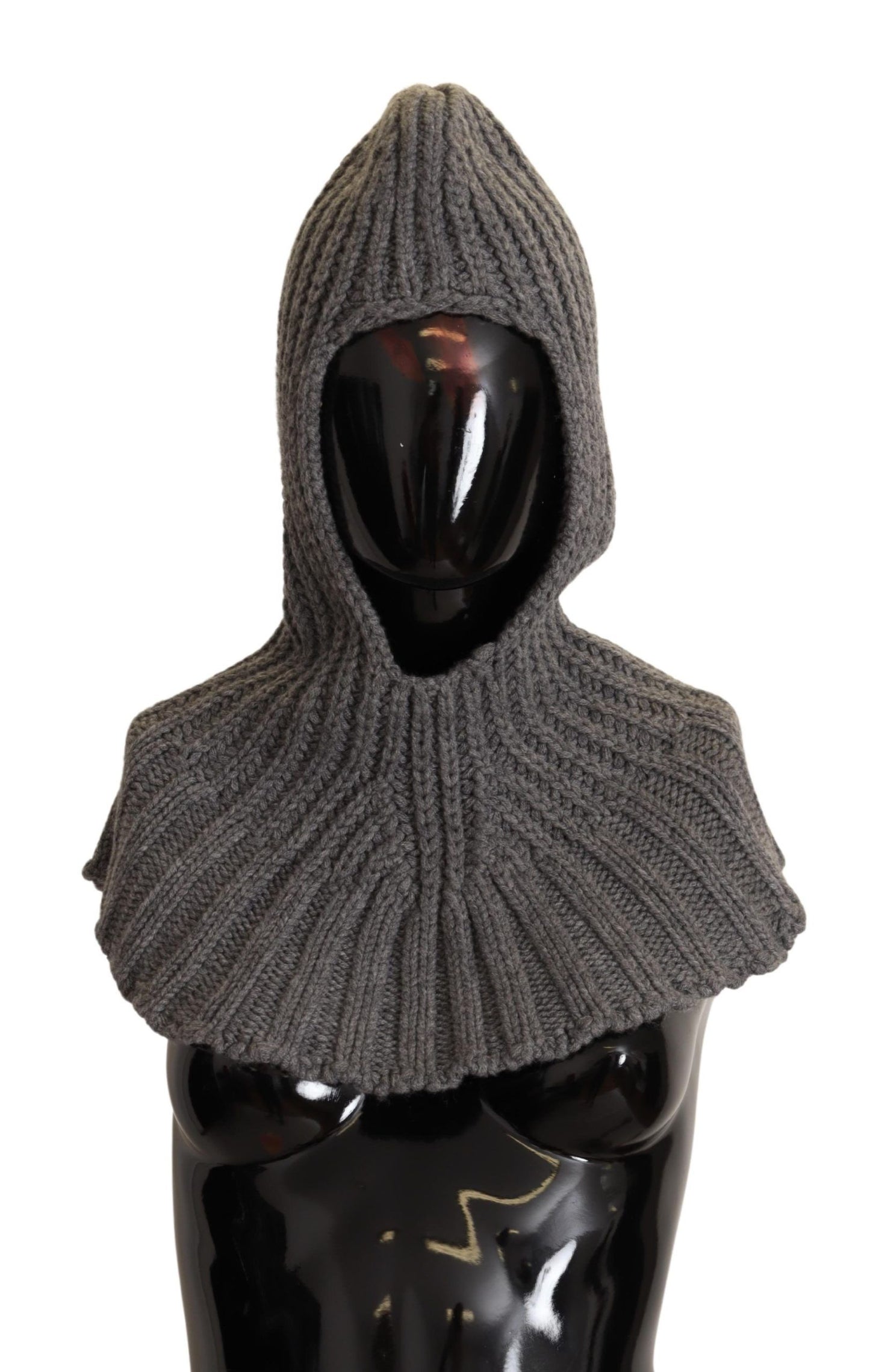 Écharpe en tricot 100 % cachemire gris Dolce & Gabbana, taille unique