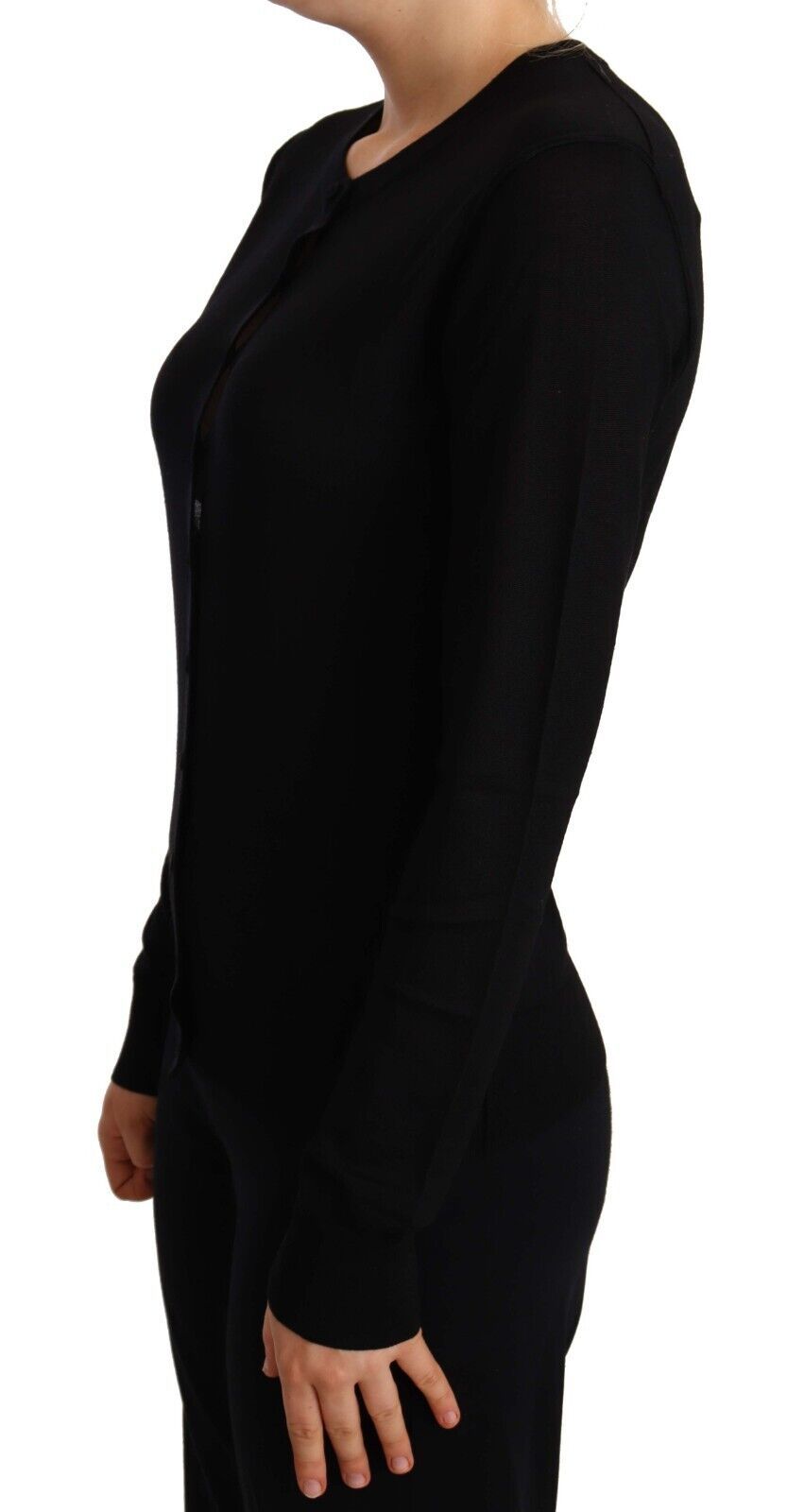 Pull ras du cou noir Dolce & Gabbana en laine STAFF