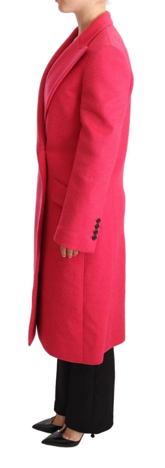Veste trench-coat croisée rose Dolce & Gabbana