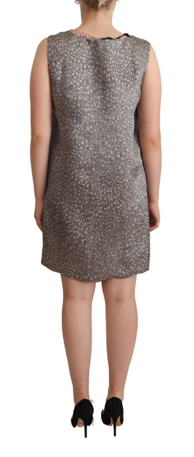 Robe droite grise sans manches longueur genou Comeforbreakfast