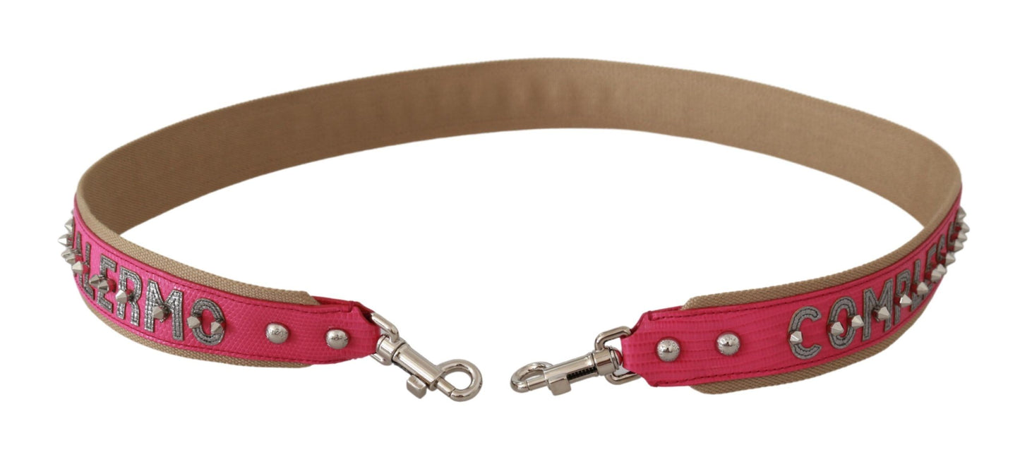 Dolce & Gabbana Rosa Handtaschenzubehör Schultergurt aus Leder