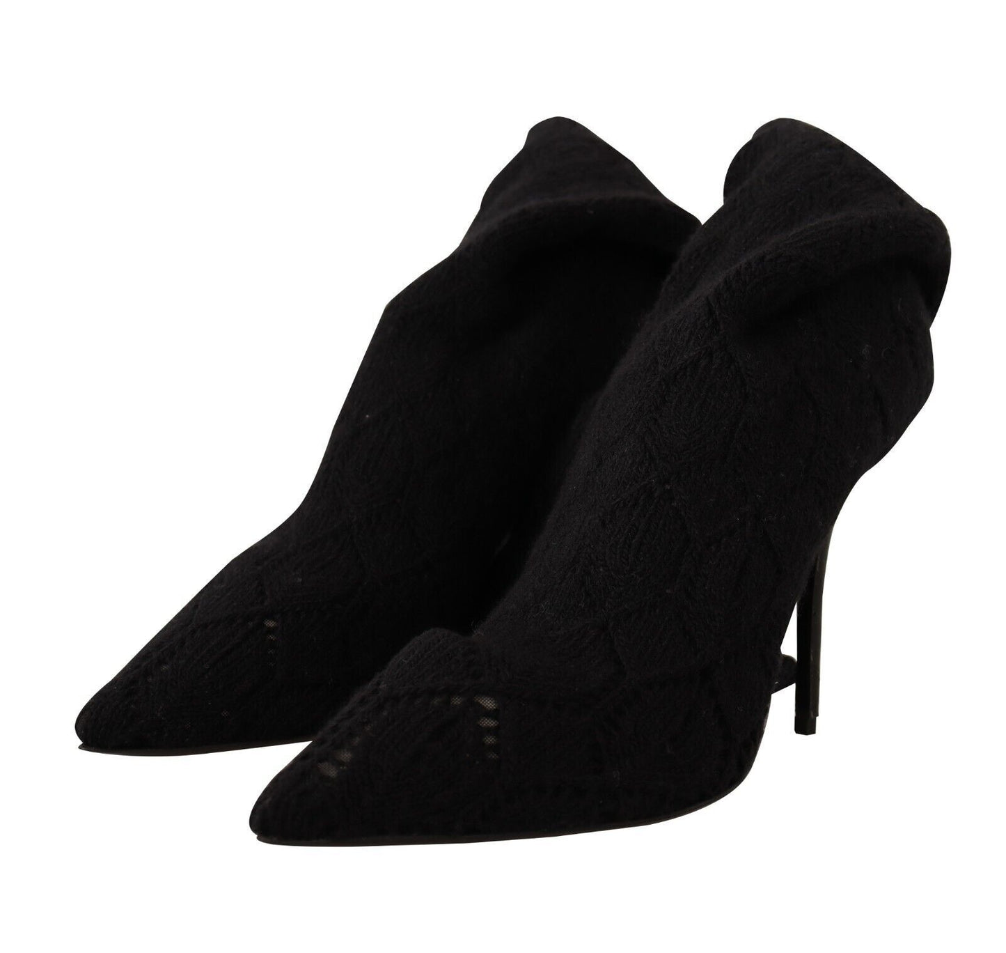 Bottines montantes noires extensibles Dolce & Gabbana