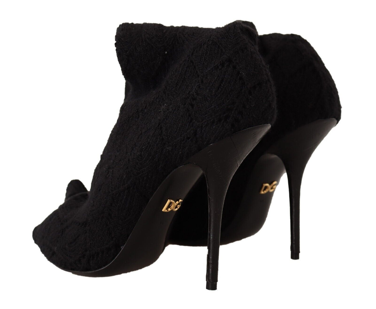 Bottines montantes noires extensibles Dolce & Gabbana