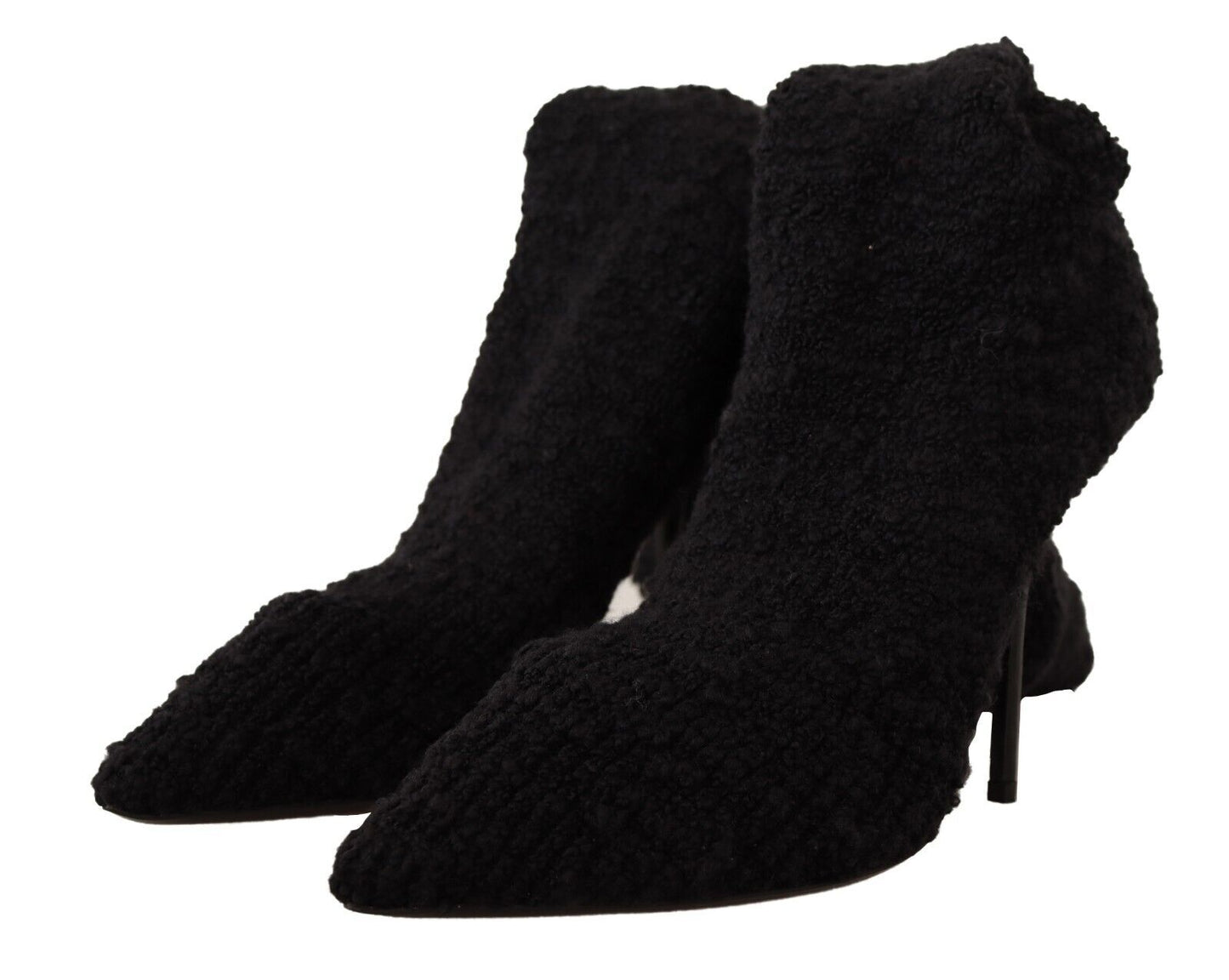 Bottines montantes noires extensibles Dolce & Gabbana