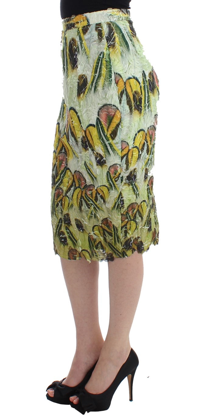 Lanre Da Silva Ajayi Jupe crayon en organza multicolore