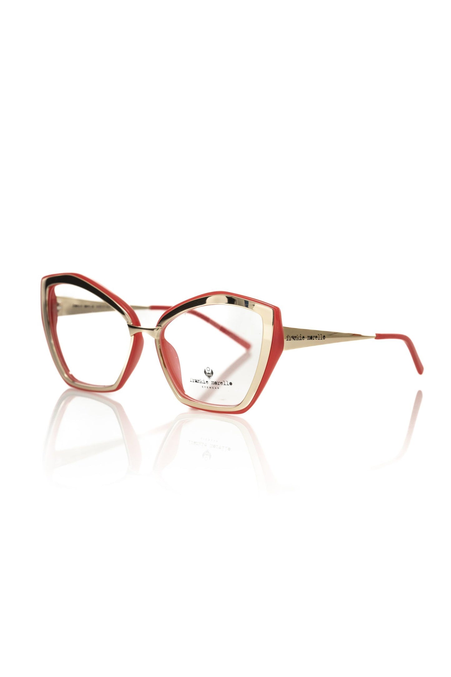 Frankie Morello Rote Acetat-Damenbrille