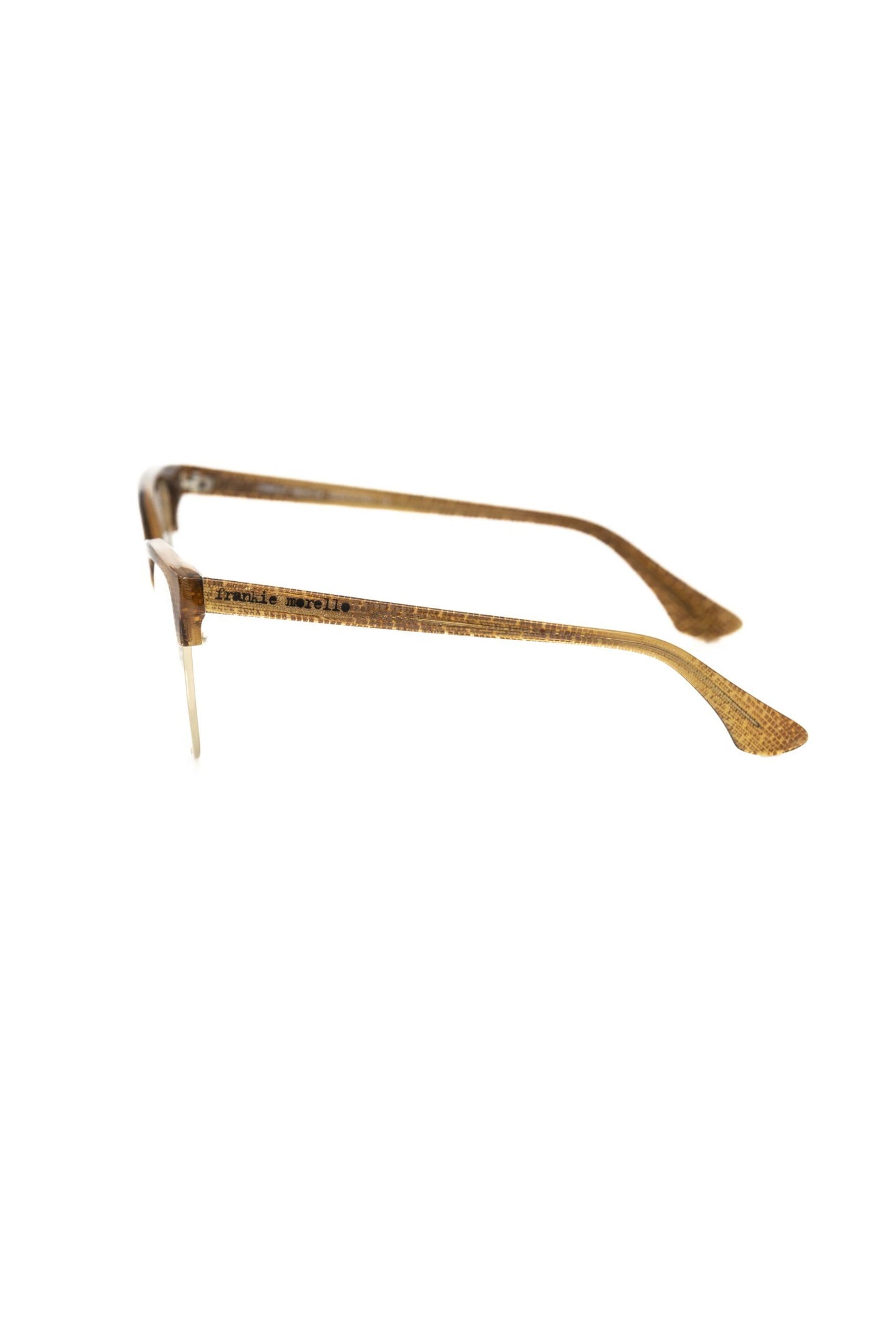 Frankie Morello Damenbrille aus brauner Metallicfaser
