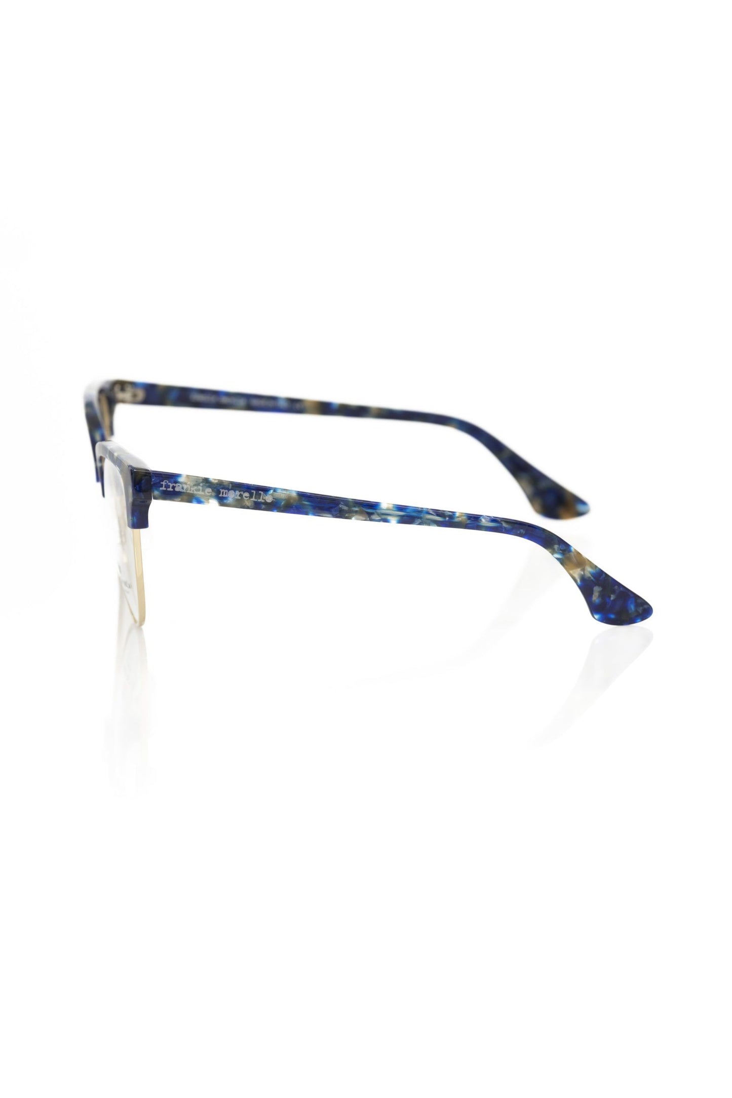 Frankie Morello Damenbrille aus blauer Metallicfaser