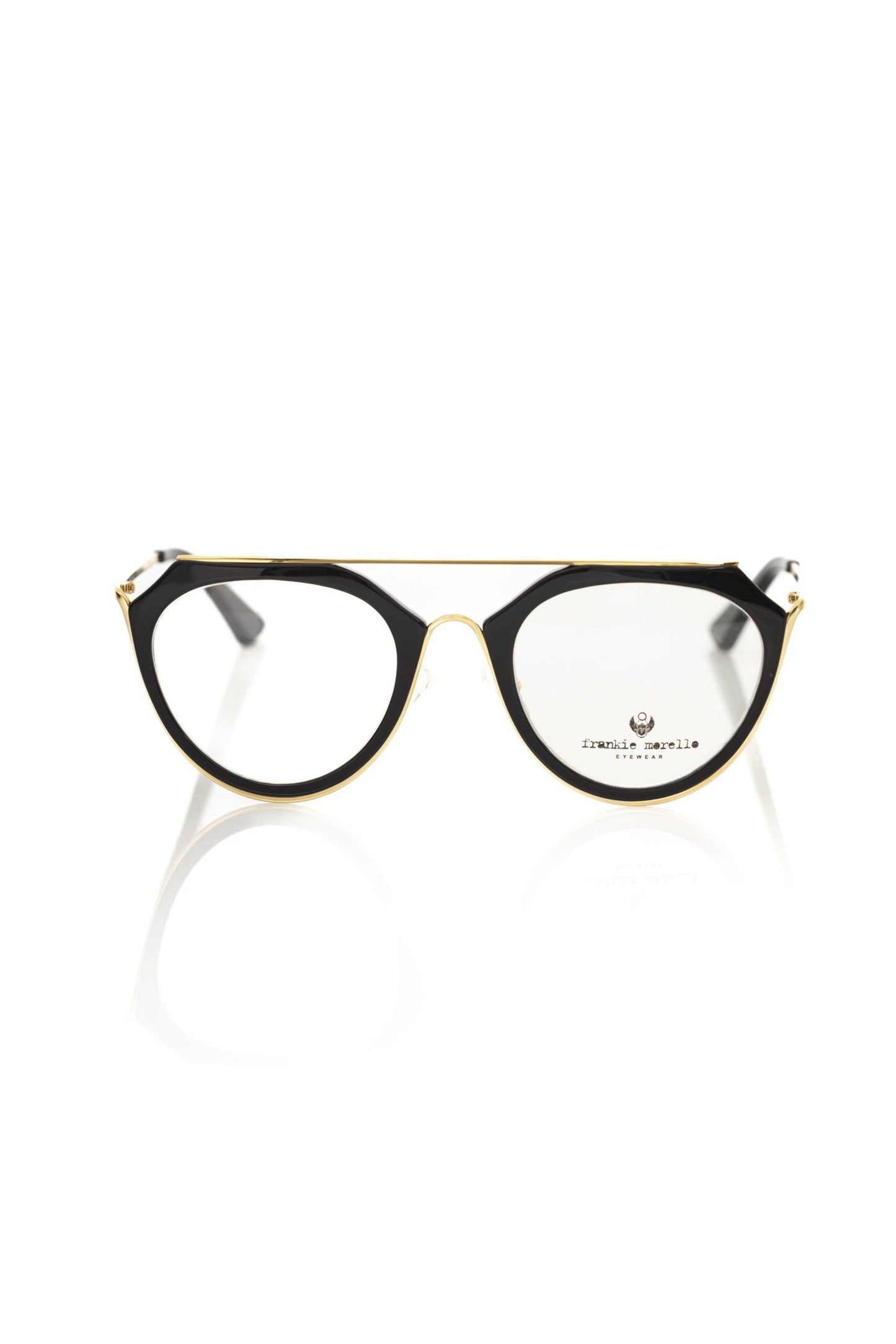 Schicke Brille im Pilotenstil von Frankie Morello mit goldenen Akzenten