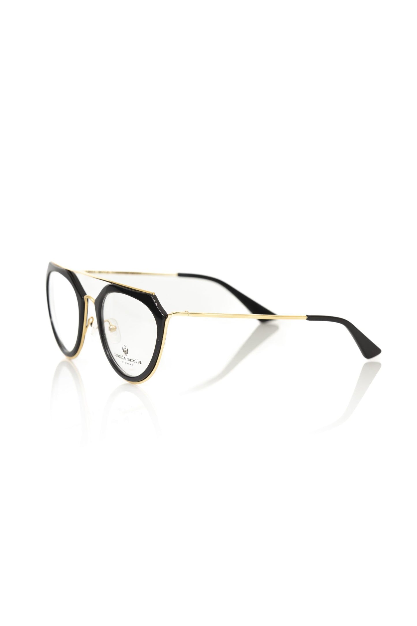 Schicke Brille im Pilotenstil von Frankie Morello mit goldenen Akzenten