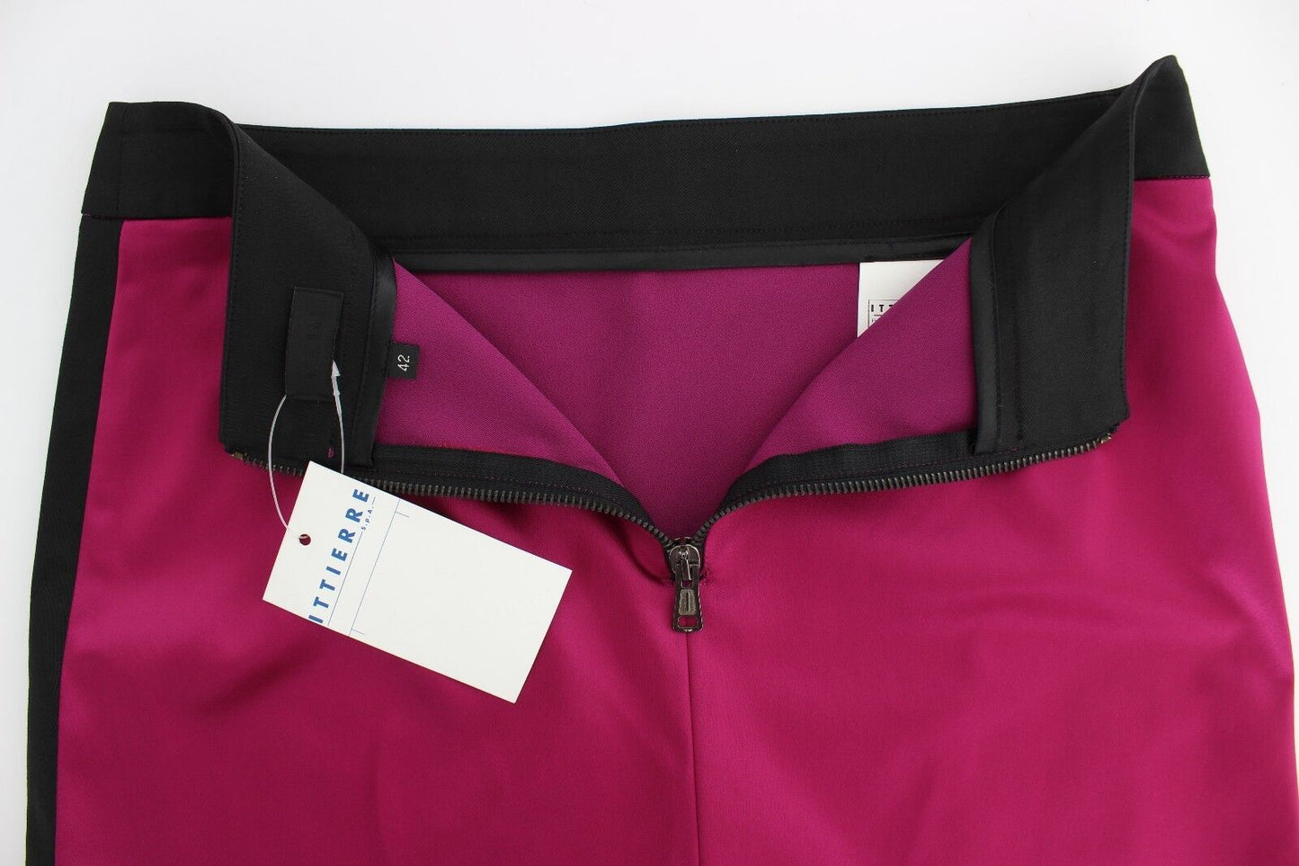 Jupe en coton stretch rose et noir Dolce & Gabbana au-dessus du genou