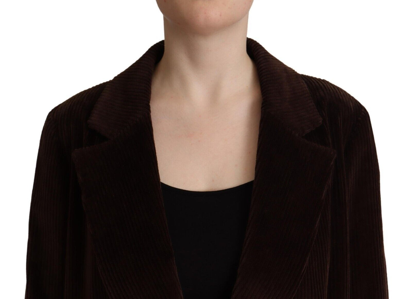 Veste blazer oversize en velours côtelé bordeaux Dolce & Gabbana