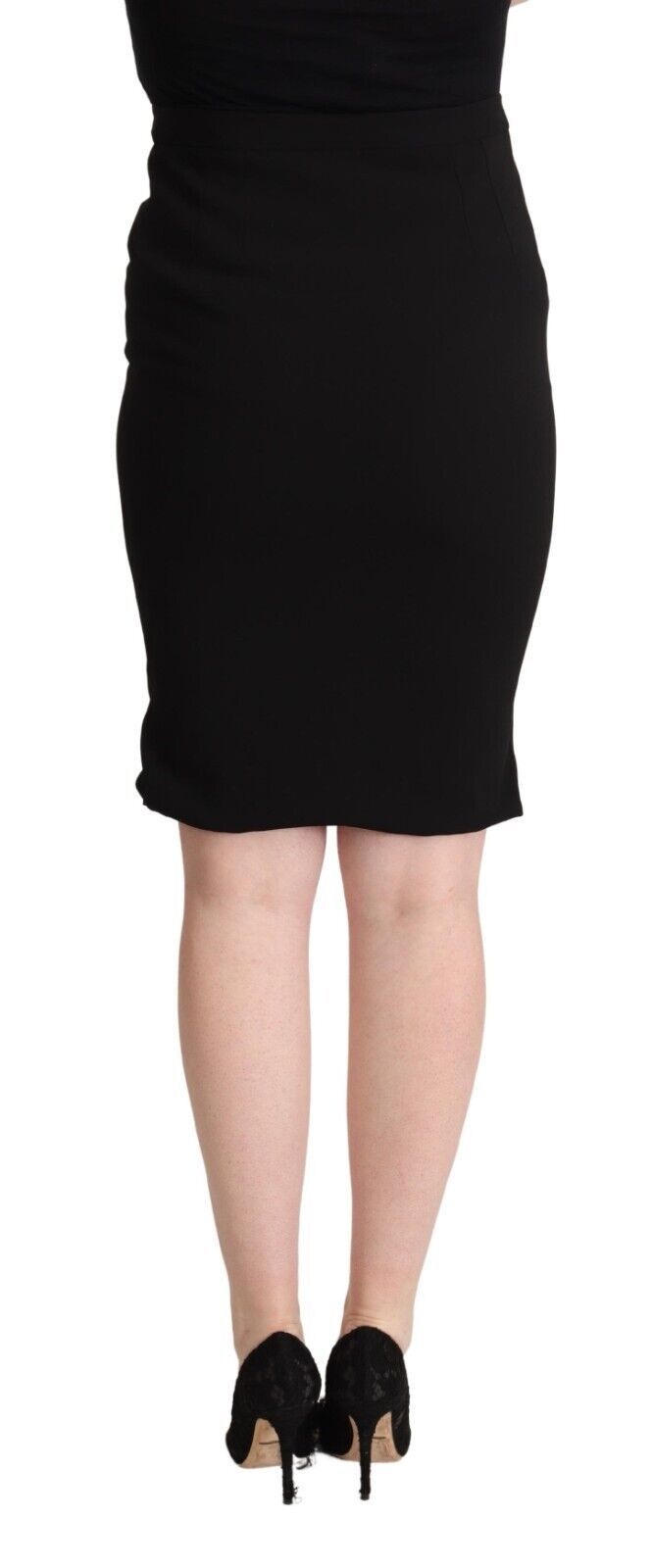 Jupe crayon noire taille haute longueur genou Dolce & Gabbana