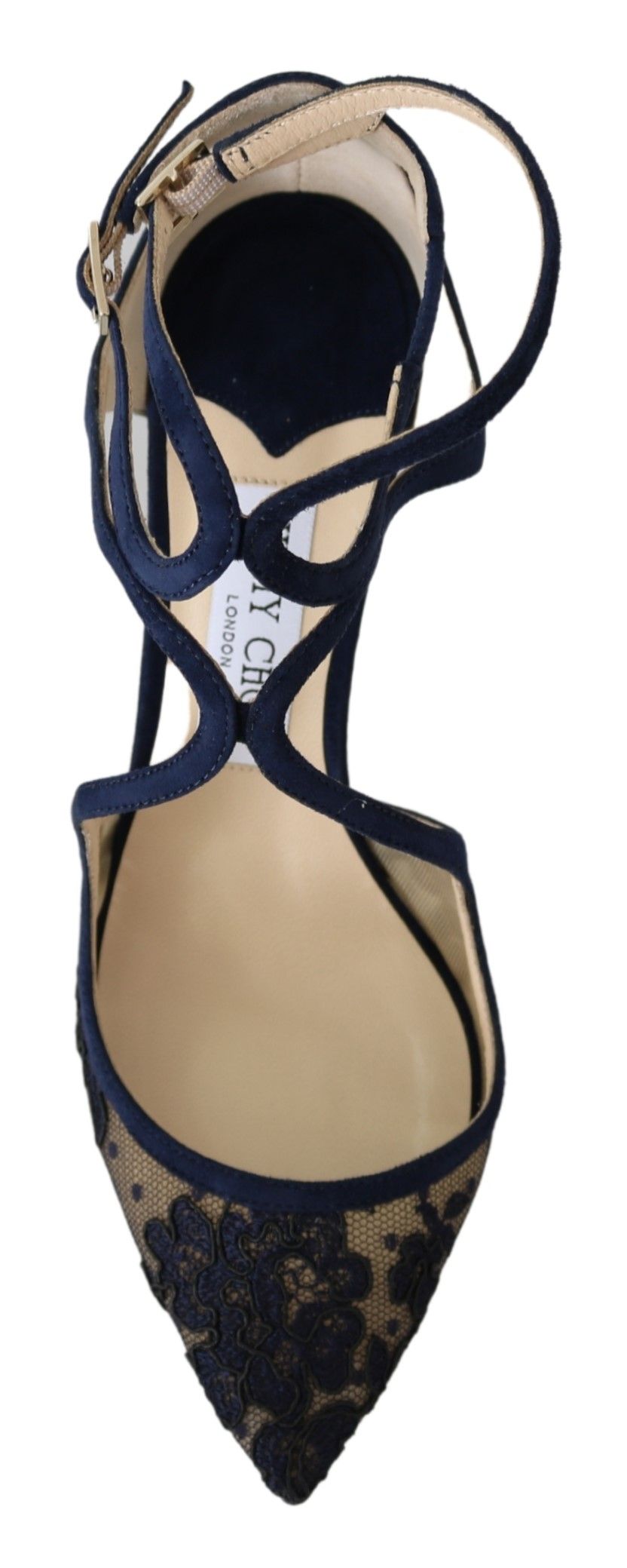 Escarpins Jimmy Choo en cuir bleu marine Lancer : l'élégance déchaînée