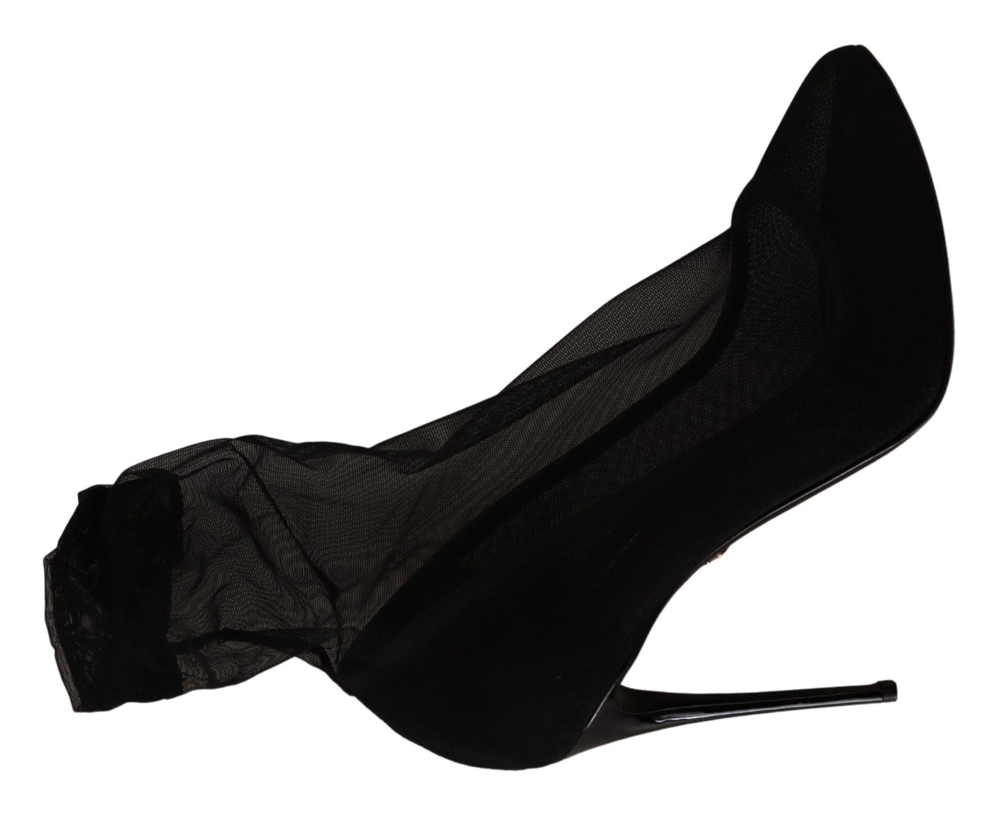 Escarpins en tulle stretch noir Dolce & Gabbana