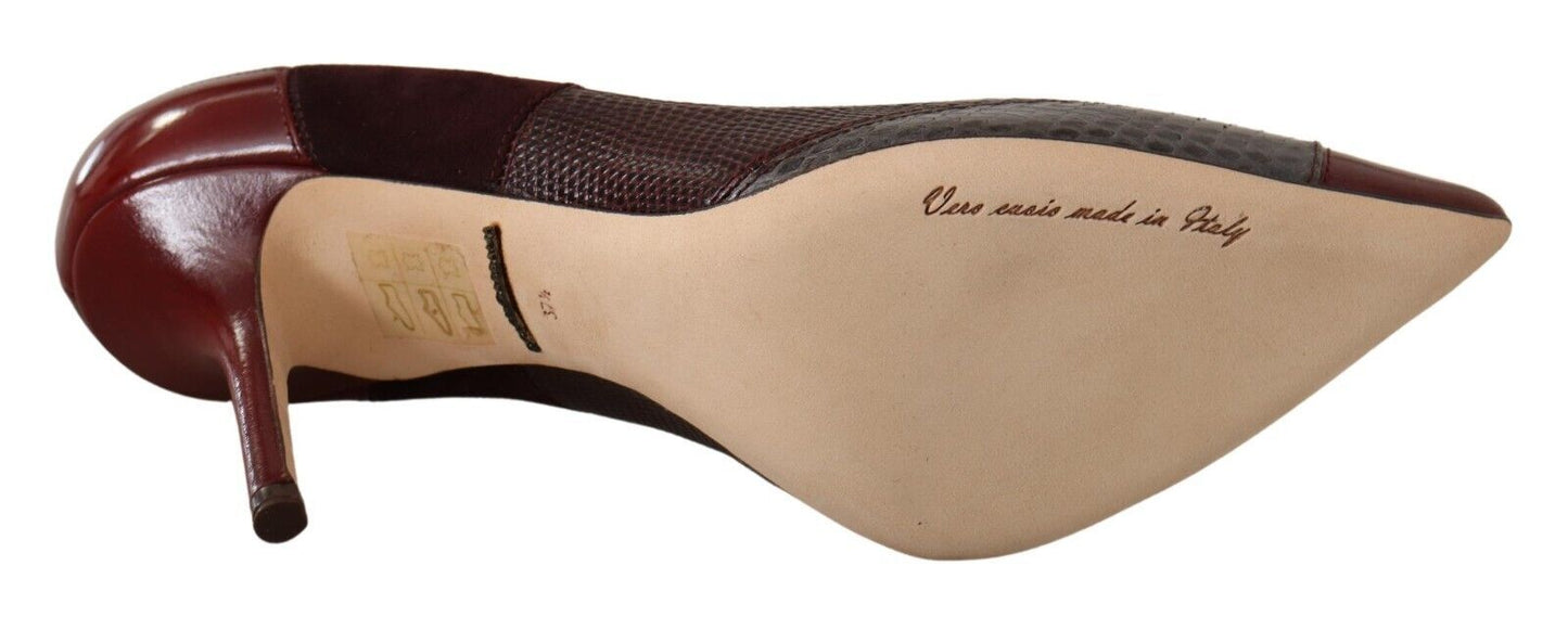 Dolce & Gabbana Multicolor Exotic Leather Heels Pumps Schuhe