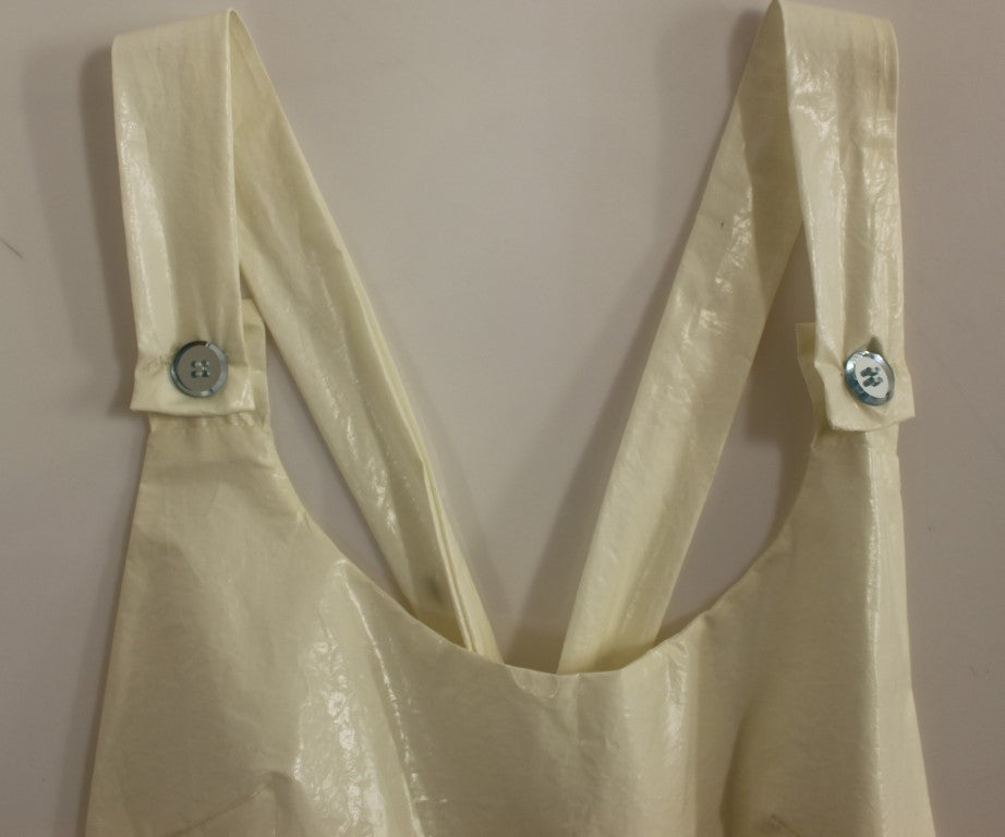 Robe blanche dos nu longueur genou Licia Florio