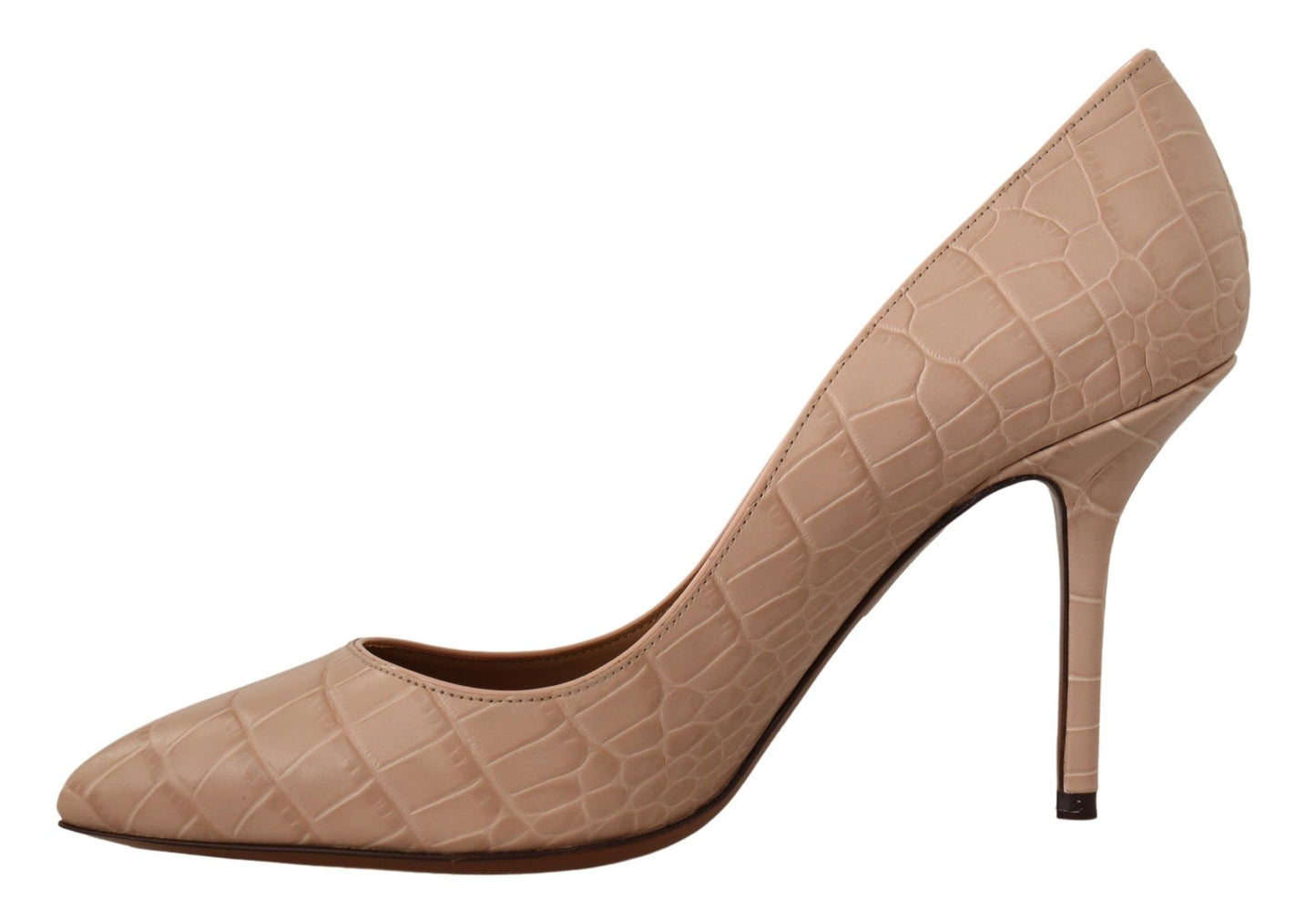 Escarpins à talons Dolce & Gabbana en cuir beige nude BELLUCCI
