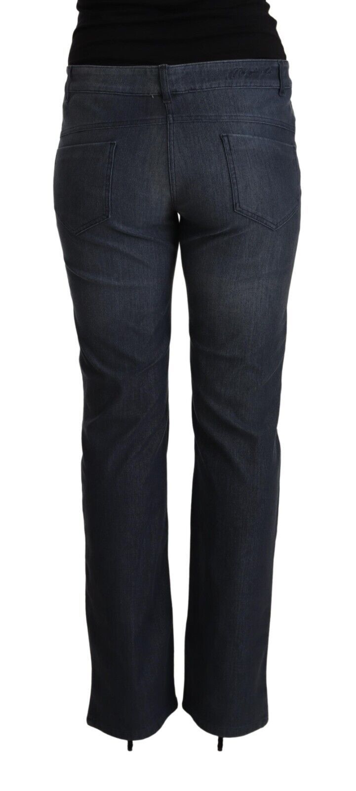 Jean droit en coton bleu foncé MARGHI LO'
