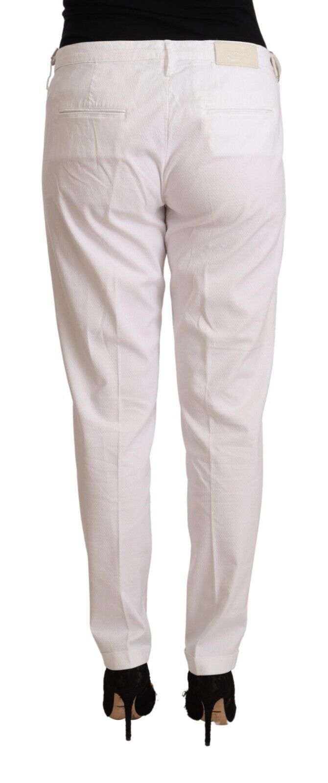 Pantalon fuselé blanc taille moyenne Birgitte de Jacob Cohen