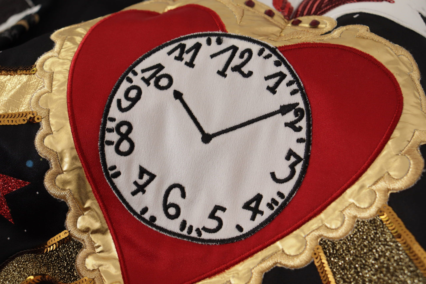 Jupe piano à paillettes Love Clock noire Dolce & Gabbana