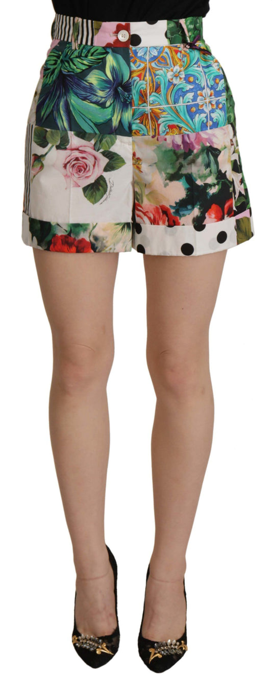Short taille haute multicolore Dolce & Gabbana