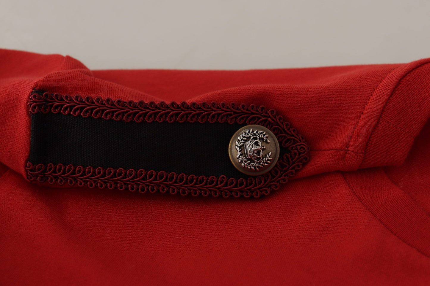 Dolce & Gabbana T-shirt à col rond rouge Amor Vincit Omnia