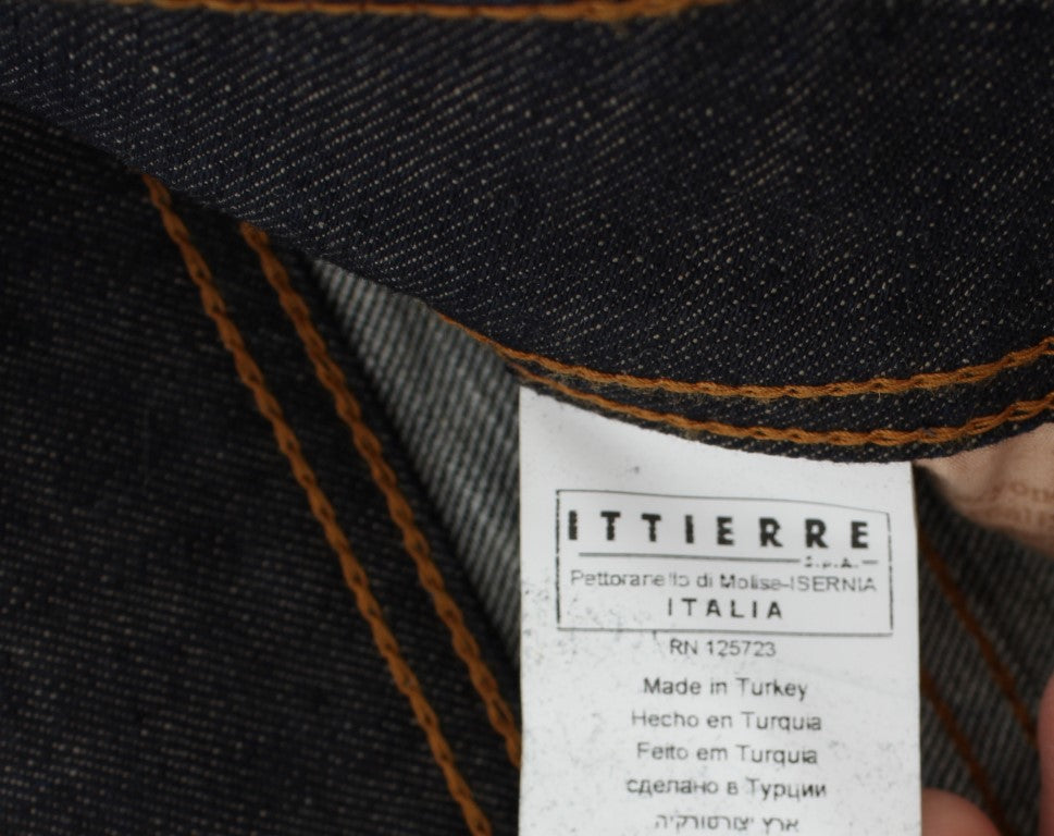 Jean bootcut slim en coton mélangé délavé bleu John Galliano